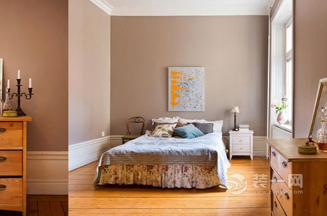 两居室简欧风格装修样板间 裸色与复古展温柔
