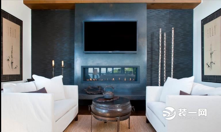 壁炉成打造浪漫空间助攻 9款壁炉电视背景墙赏
