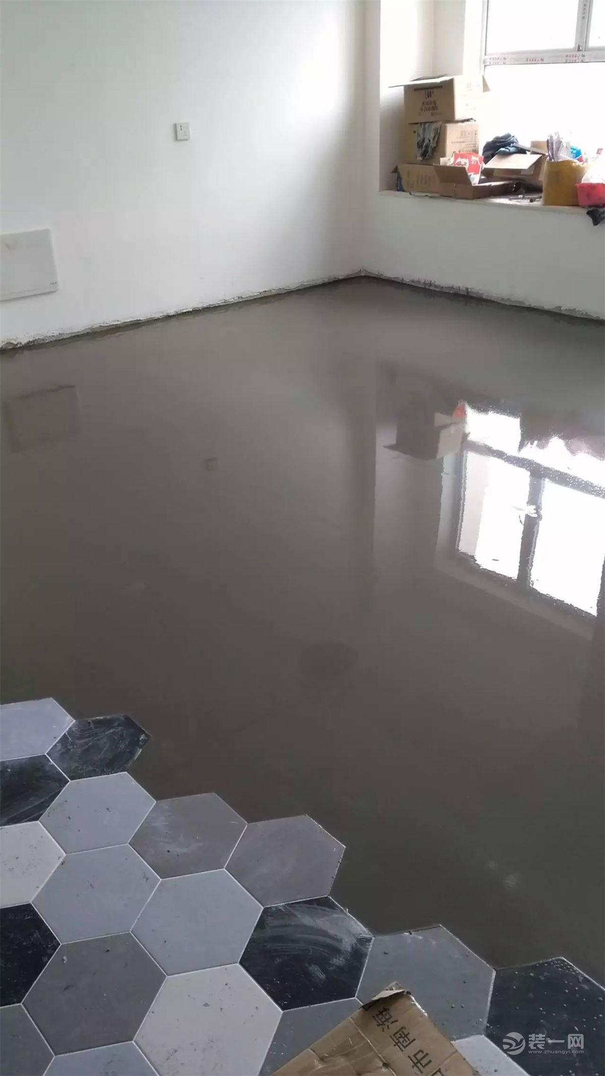 自流平+黑白楼梯改造（上）：改造前的场景