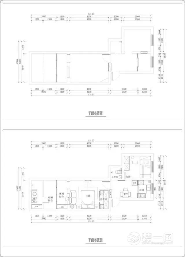 13万爆改44平米学区老房图（上）：施工图